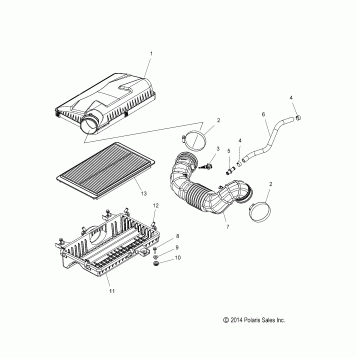 ENGINE, AIR INTAKE SYSTEM - T16AAS/AAP ALL OPTIONS (49SLINGSHOTENGAIR14SLING)