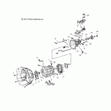 DRIVE TRAIN, TRANSMISSION CASE COMP. - T16AAS/AAP ALL OPTIONS (49SLINGSHOTTRANSHOUS14SLING)