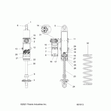 SUSPENSION, SHOCK, IFS  - S22TDL6KSA ALL OPTIONS (601620)
