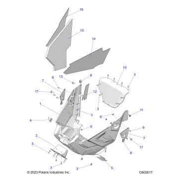 BODY, NOSEPAN - S26MDX6DSA (c602617600442)