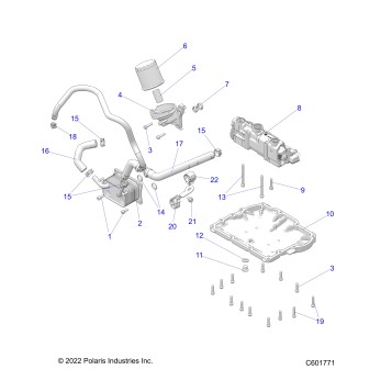 ENGINE, OIL PUMP/FILTER/COOLER - S23TKP9FS (C601771)