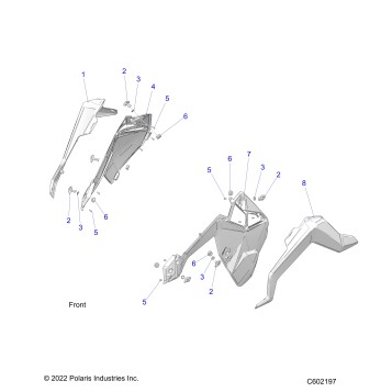 BODY, SIDE PANELS AND TRIM - S24TFK6RS (C602197)