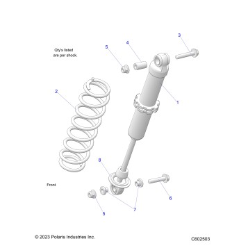 SUSPENSION, SHOCK, IFS - S26TLF6RSL (C602503)