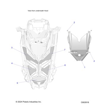 BODY, HOOD FOAM/SEAL and LINER - S26TFM9BSB/9BSC (C602818)