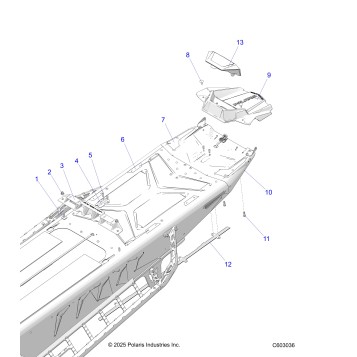 CHASSIS, REAR, MISC. COVERS AND SNOWFLAP - S26TFM9BSB/9BSC (C603036)