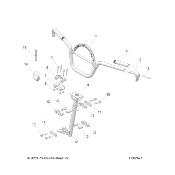 STEERING, HANDLEBAR MOUNTING - S24TFK6RS (C602671)