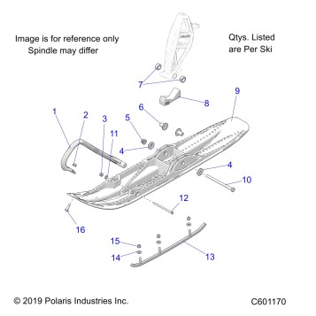 STEERING, SKI ASM. - S22EFA8RS/EFB8RS ALL OPTIONS (C601170)