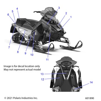 BODY, DECAL, BLACK SIDE PANEL W/ISKY BLUE ACCENT - S22TDE8RS (601880)