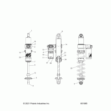 SUSPENSION, SHOCK, IFS - S25TKL9BS (601983)