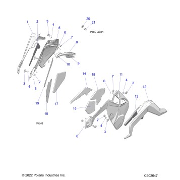 BODY, SIDE PANELS AND TRIM - S26TLC8MS/TLR8MS (C602213)
