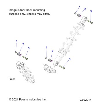 SUSPENSION, SHOCK MOUNTING, REAR SUSP. - S23TFM8MS (C602014)