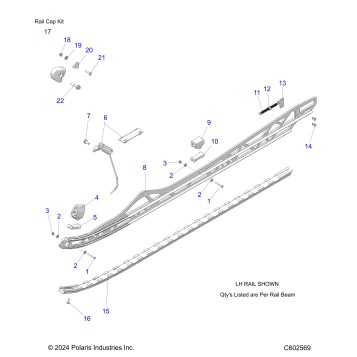 SUSPENSION, RAIL BEAM ASM, LH/RH - S24TFK6RS (C602569)
