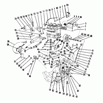 Engine Mounting (600 and 600 SE) (4909500950023A)