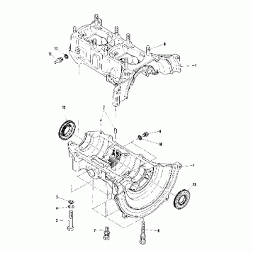 Crankcase (Trail) (4909500950027A)