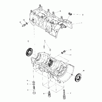 Crankcase (400) (4909500950028A)
