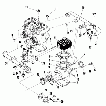 Cylinder (600 and 600 SE) (4909500950032A)