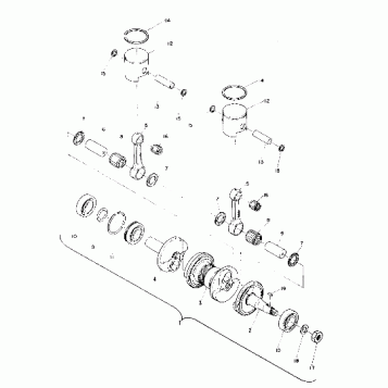 Piston and Crankshaft (Trail) (4909500950033A)