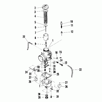 Carburetor (600 and 600 SE) (4909500950049A)