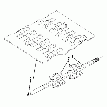 Track and Drive Shaft Shaft Assembly No. 1590210 (Incl. 1-3) (4909520952010A)