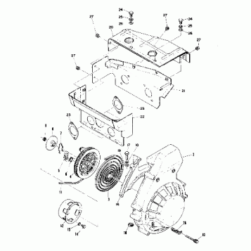 Recoil Starter and Blower Housing (4909520952020A)