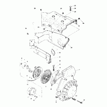 Blower Housing and Recoil Starter (4909530953020A)