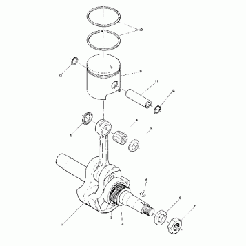 Piston and Crankshaft (Star) (4909540954022A)