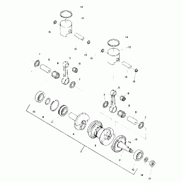 Piston and Crankshaft (SS) (4909540954023A)