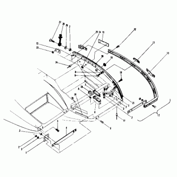 Bumper and Hinge (4909550955003A)
