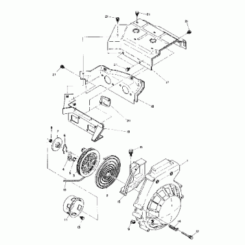 Recoil Starter and Blower Housing (4909550955019A)