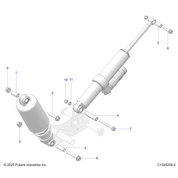SUSPENSION, SHOCK MOUNTING, REAR SUSP. - S26TDV8MS (C1545258-5)
