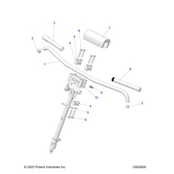 STEERING, HANDLEBAR MOUNTING - S26MDX6DSA (C602629)