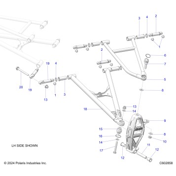 SUSPENSION, CONTROL ARMS and SPINDLE - S26TDZ8MS (C602858)