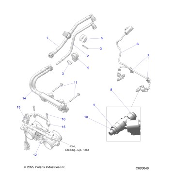 FUEL SYSTEM, RAIL, LINES and THROTTLE BODY - S26TFM9BSB/9BSC (C603048)