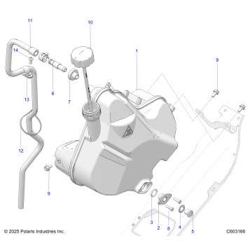 ENGINE, OIL TANK - S26TLF9FSL (C603166)