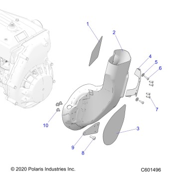 ENGINE, AIR DUCT, INLET - S22CED5TSL/TSU (C601496)