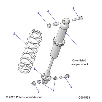 SUSPENSION, SHOCK, IFS - S26TLF9FSL (C601583)