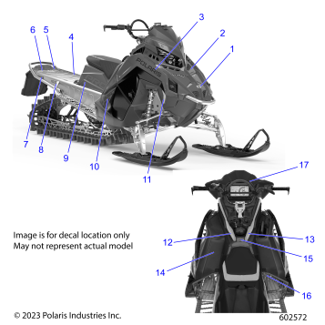 BODY, DECAL,  BLACK SIDE PANEL W/ SHADOW GRAY ACCENT - S24TFK6RS (602572)