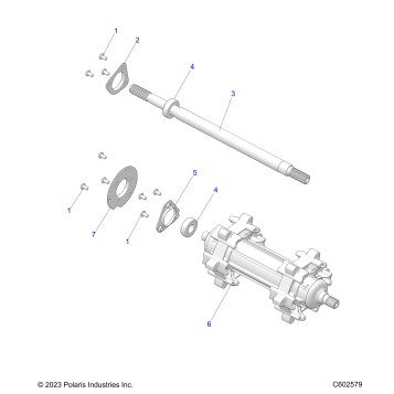 DRIVE TRAIN, JACKSHAFT and DRIVESHAFT - S25TGM8RS (C602566)