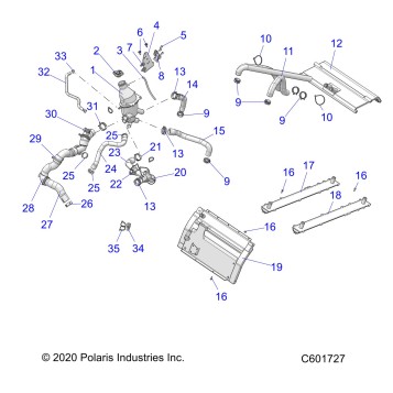 ENGINE, COOLING SYSTEM - S21DDH8RS ALL OPTIONS (C601727)