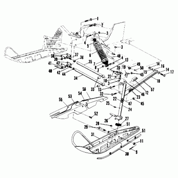 Front Suspension and Ski (600 LE) (4910941094011A)