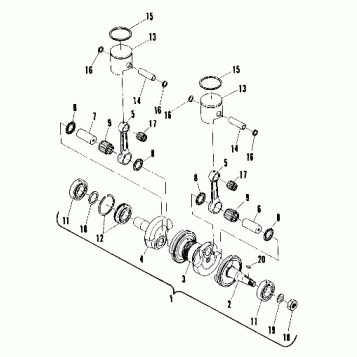 Piston and Crankshaft (400) (4910941094035A)
