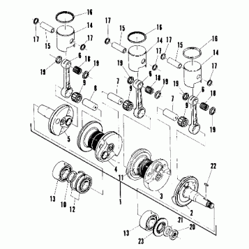 Piston and Crankshaft (600 and 600 LE) (4910941094036A)
