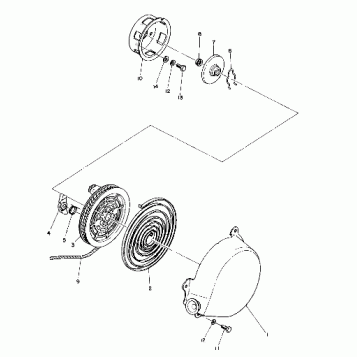 Recoil Starter (600 and 600 LE) (4910941094042A)