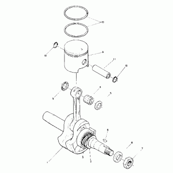 Piston and Crankshaft (Star) (4910951095022A)