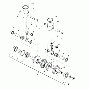 Piston and Crankshaft (SS) (4910951095023A)
