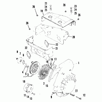 Recoil Starter and Blower Housing (SS) (4910951095028A)