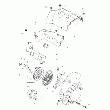 Recoil Starter and Blower Housing (4910961096019A)