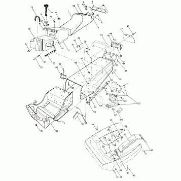 CHASSIS AND SEAT Sport, Trail, 400 and 600 (4912701270001A)