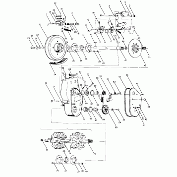 BRAKE AND CHAINCASE Sport, Trail, 400 and 600 (4912701270011A)