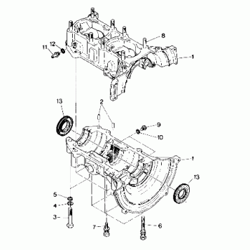 CRANKCASE Trail (4912701270028A)